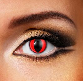 Rote Katzenauge Kontaktlinsen (1 Tag)