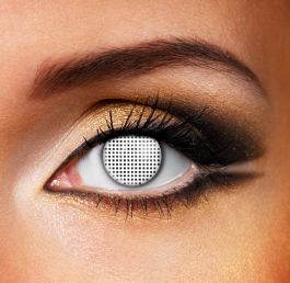 Weiße Netz Kontaktlinsen (1 Tag)