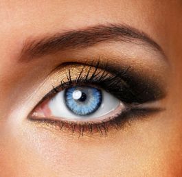Blaue Dolly Eye Kontaktlinsen (90 Tage)