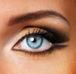 Natürliche Blaue Und Graue Kontaktlinsen (90 Tage)