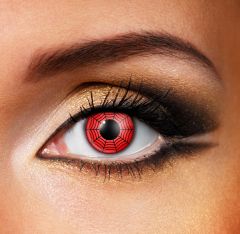 Rote Spinnennetz Kontaktlinsen (90 Tage)
