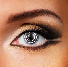 Kontaktlinsen Schwarze Spirale (Hypnose)