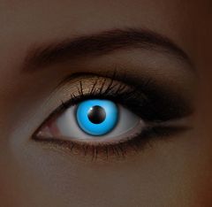 Blau UV Kontaktlinsen Für Halloween (The Purge)