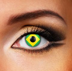 Kontaktlinsen Mit Brasilianischer Flagge (90 Tage)