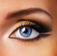 Schimmern Blaue Kontaktlinsen (90 Tage)